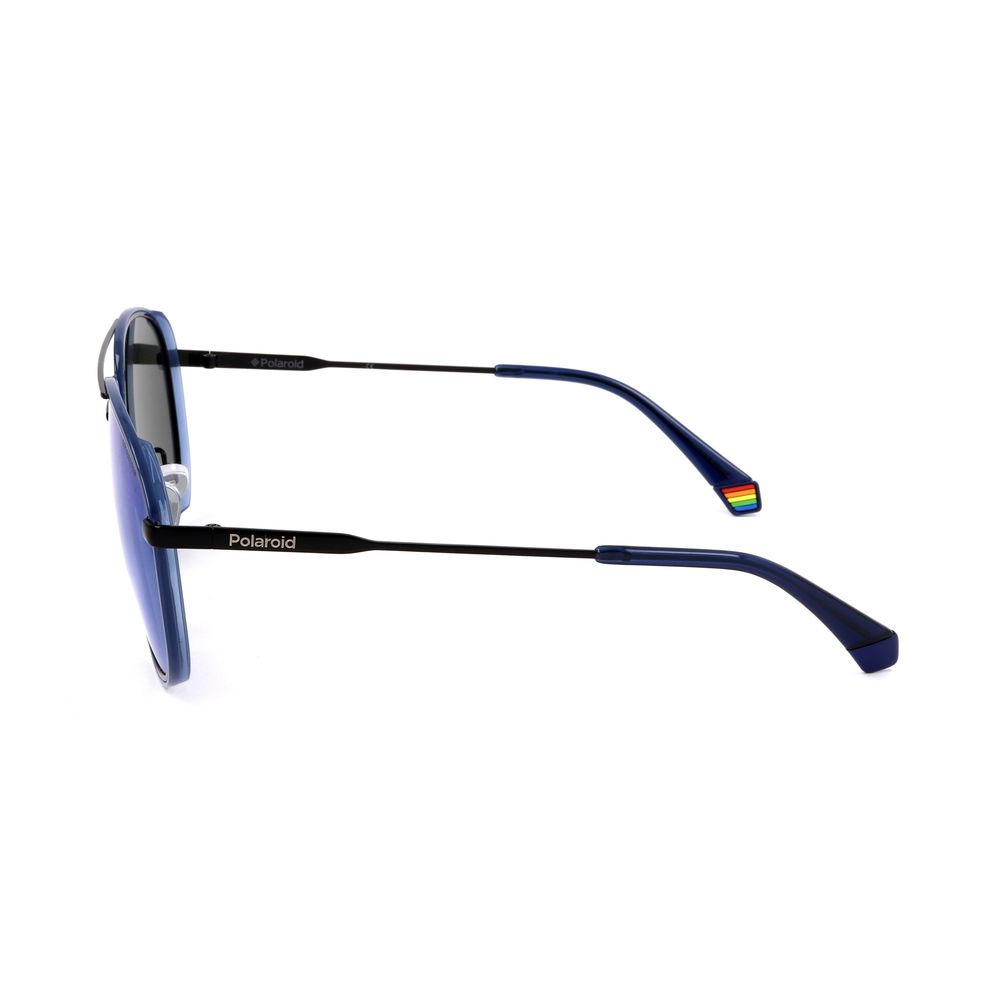 Polaroid Blue Metal Sunglasses