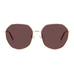 Polaroid Gold Metal Sunglasses