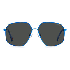 Polaroid Blue Stainless Steel Sunglasses