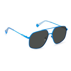 Polaroid Blue Stainless Steel Sunglasses