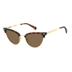 Polaroid Brown Stainless Steel Sunglasses