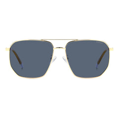 Polaroid Blue Metal Sunglasses