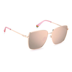 Polaroid Gold Metal Sunglasses