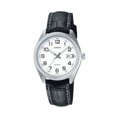 Casio Black Leather Watch