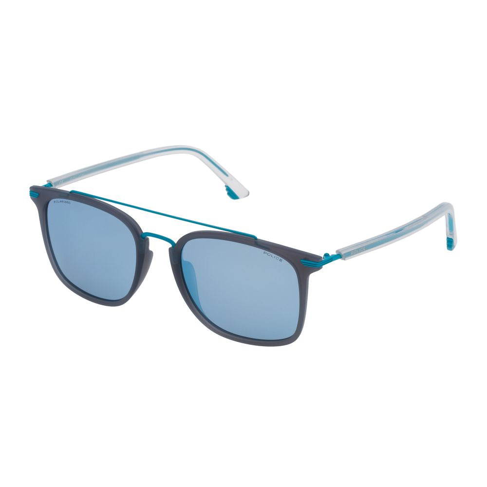 Police Blue Metal Sunglasses