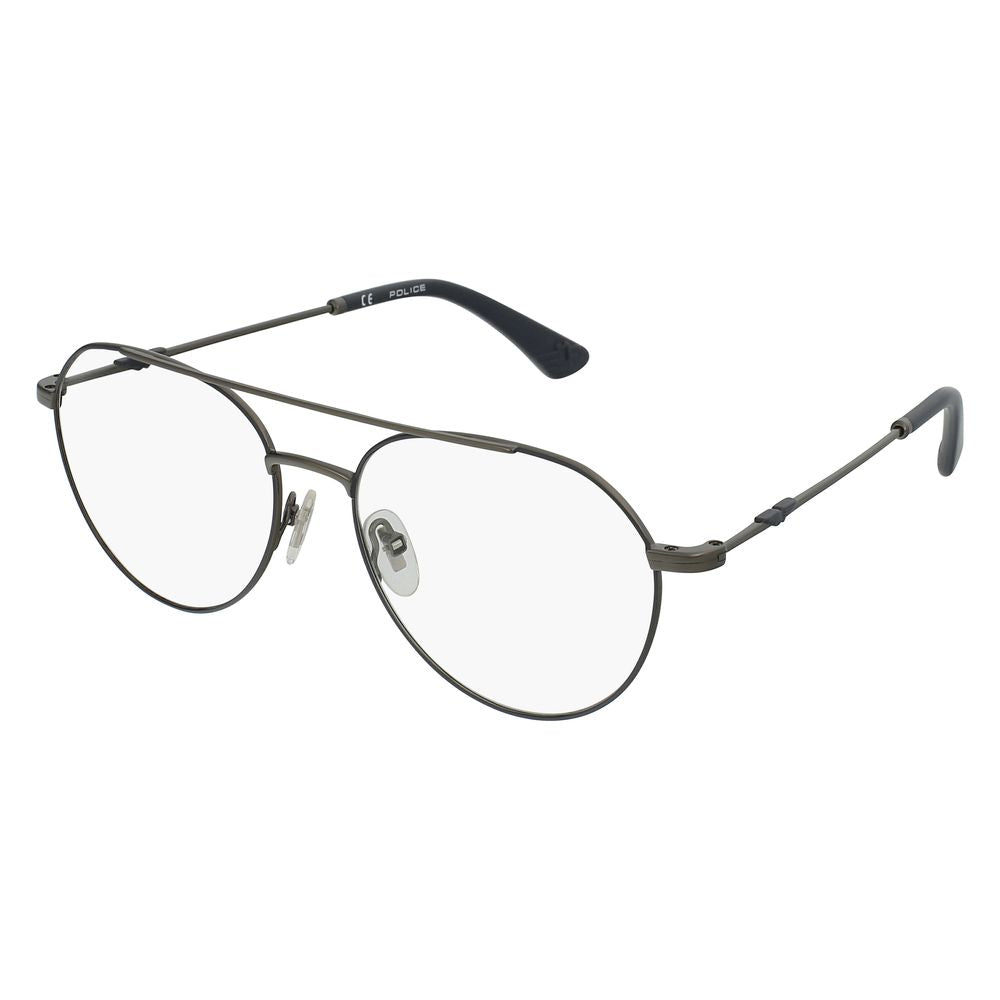 Police Gray Metal Sunglasses