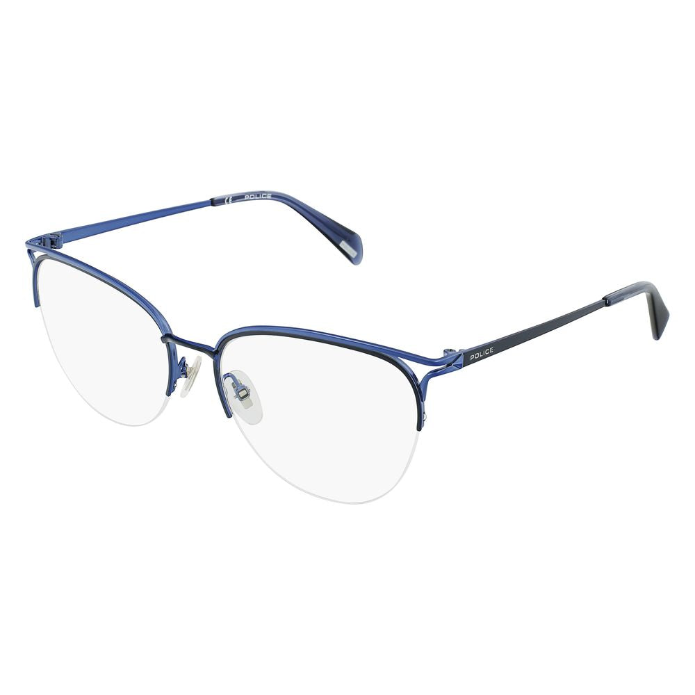 Police Blue Metal Sunglasses