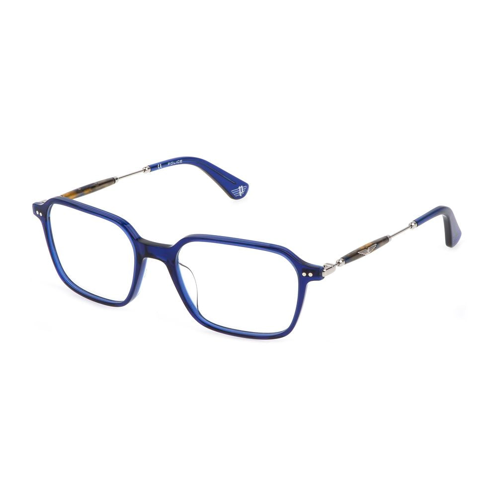 Police Blue Plastic Sunglasses