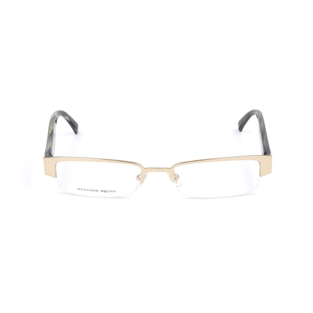 Alexander McQueen Gold Metal Frames