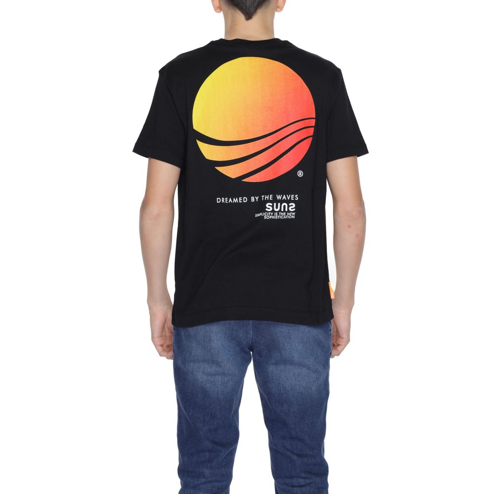 Suns Black Cotton T-Shirt