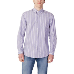 Hugo Boss Purple Cotton Shirt