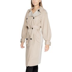 Desigual Beige Cotton Jackets & Coat