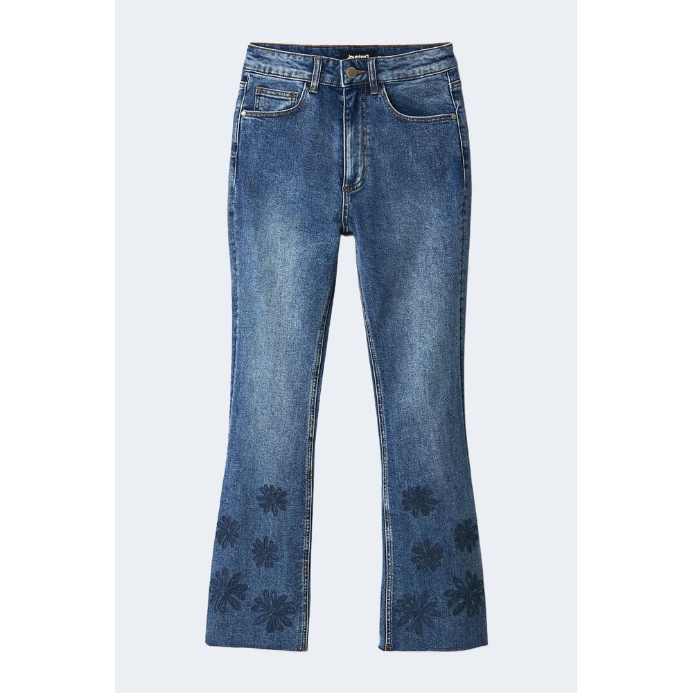 Desigual Blue Cotton Jeans & Pant