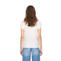 Jacqueline De Yong White Polyester Tops & T-Shirt