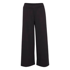 ICHI Black Polyester Polyester Jeans & Pant