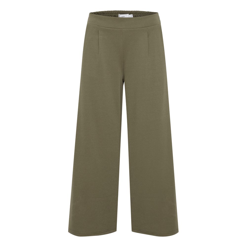 ICHI Green Polyester Polyester Jeans & Pant