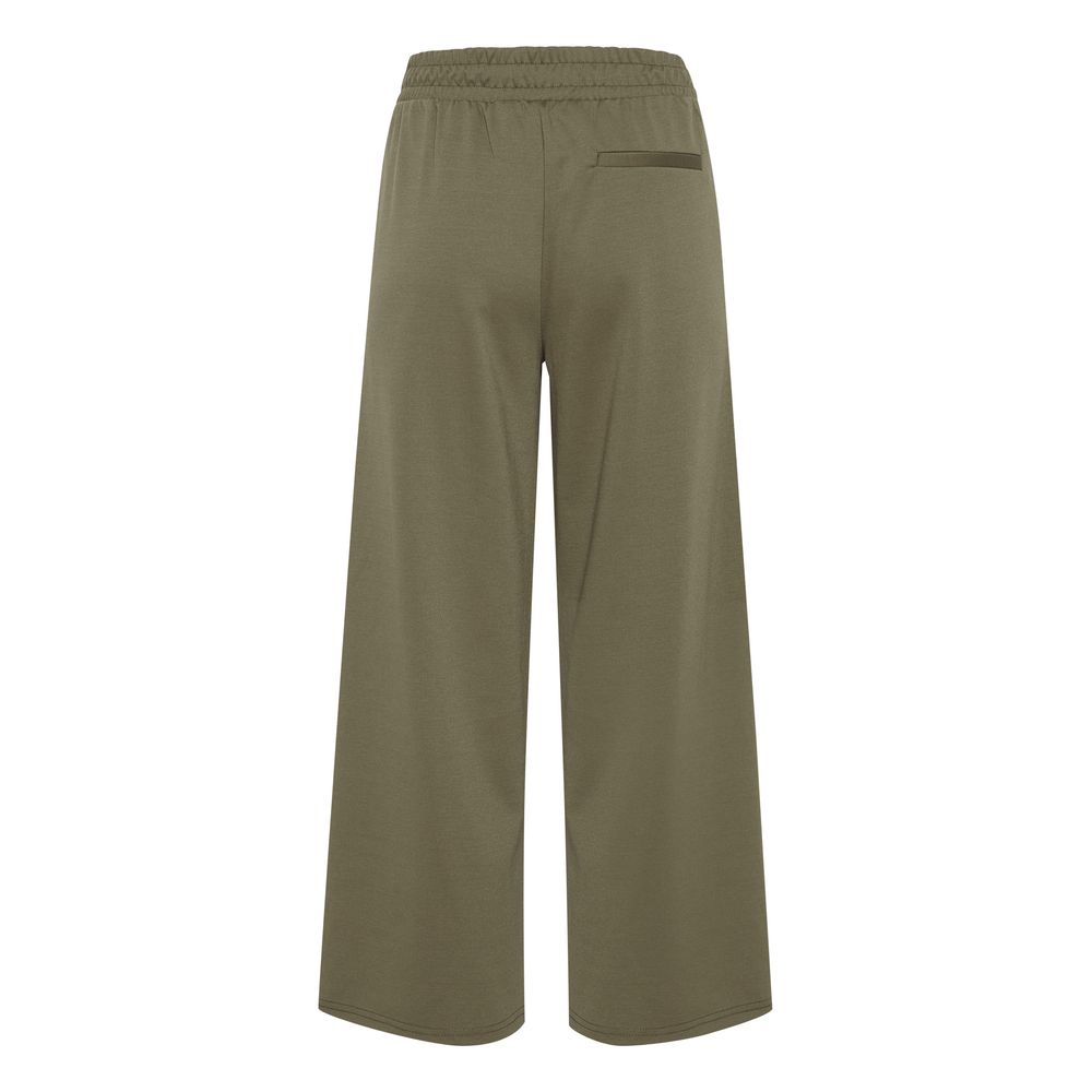 ICHI Green Polyester Polyester Jeans & Pant