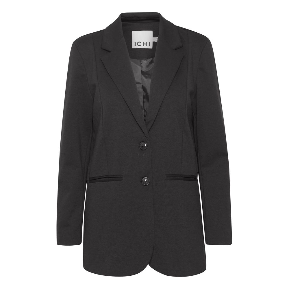 ICHI Black Polyester Polyester Suits & Blazer