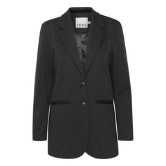 ICHI Black Polyester Polyester Suits & Blazer