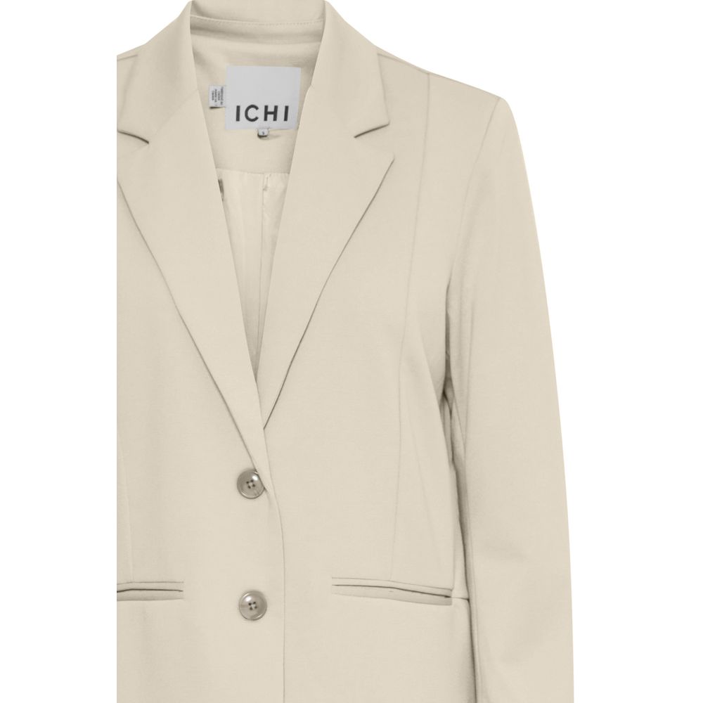 ICHI Beige Polyester Polyester Suits & Blazer