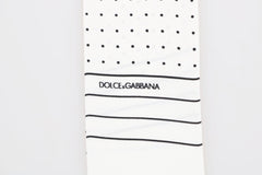 Dolce & Gabbana Elegant Silk Polka Dot Men's Scarf Wrap