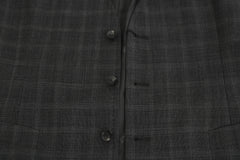 Dolce & Gabbana Elegant Checkered Wool Vest for the Urbane Man