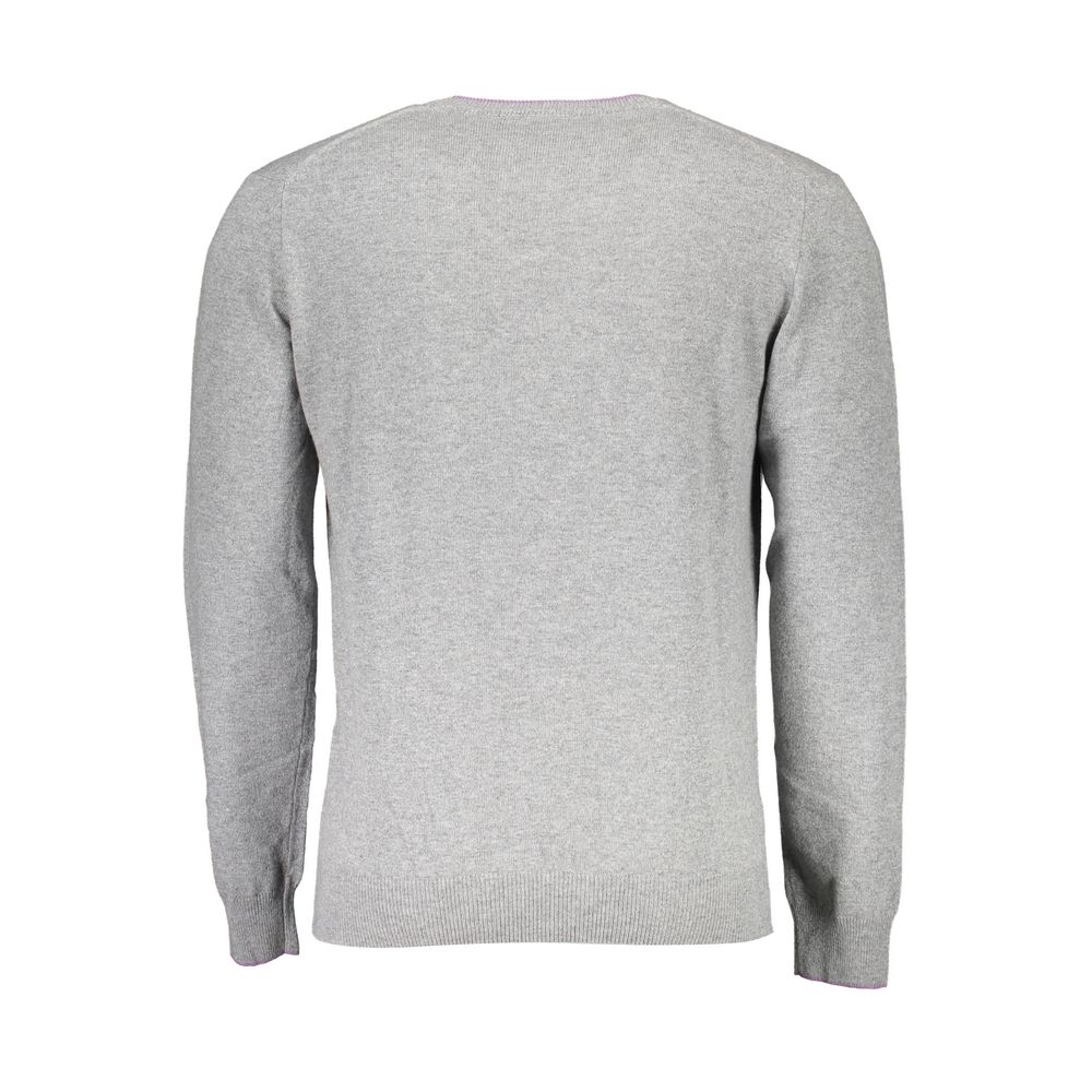 Harmont & Blaine Gray Wool Men Sweater