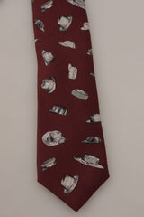 Dolce & Gabbana Maroon Elegance Silk Tie